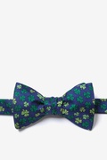 Shamrock Navy Blue Self-Tie Bow Tie Photo (1)