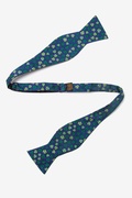 Shamrock Navy Blue Self-Tie Bow Tie Photo (0)