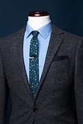 Shamrock Navy Blue Skinny Tie Photo (3)