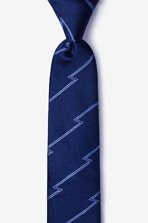 _Smoky Navy Blue Skinny Tie_