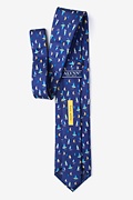 Smooth Sailing Navy Blue Extra Long Tie Photo (1)