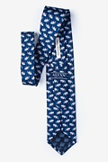 Something Fishy Navy Blue Tie Photo (1)