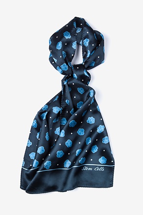 _Stem Cells Navy Blue Oblong Scarf_