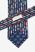 Surf's Up Navy Blue Extra Long Tie Photo (2)