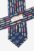 Surf's Up Navy Blue Skinny Tie Photo (2)