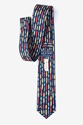 Surf's Up Navy Blue Skinny Tie Photo (1)