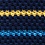 Navy Blue Silk Swiss Stripe Knit Skinny Tie