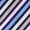 Navy Blue Silk Tahiti Skinny Tie