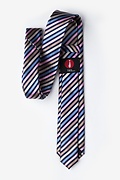 Tahiti Navy Blue Skinny Tie Photo (1)