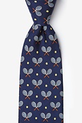 Tennis Racquets Navy Blue Tie Photo (0)