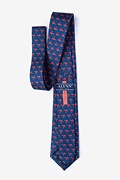 That Fish Cray Navy Blue Extra Long Tie Photo (1)