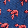 Navy Blue Silk That Fish Cray Tie