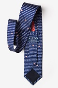 The Pledge Of Allegiance Navy Blue Extra Long Tie Photo (2)