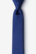 Timor Navy Blue Skinny Tie Photo (0)