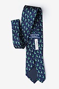 Tree-mendous Navy Blue Extra Long Tie Photo (2)