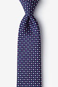 Trinidad Navy Blue Extra Long Tie Photo (0)