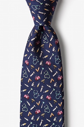 Trust Me, I'm a Doctor Navy Blue Tie