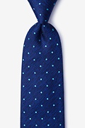 Tully Navy Blue Extra Long Tie Photo (0)