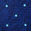 Navy Blue Silk Tully Skinny Tie
