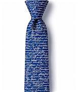 Navy Blue Silk U.S. Presidential Signatures