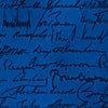 Navy Blue Silk U.S. Presidential Signatures Tie