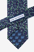 Under the Mistletoe Navy Blue Tie Photo (2)