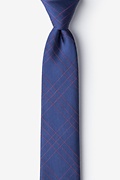 Unimak Navy Blue Skinny Tie Photo (0)