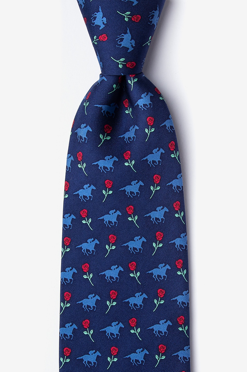 Victory Rose Navy Blue Tie Photo (0)