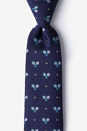 What A Racquet Navy Blue Tie
