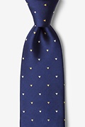 Wherefore Heart Thou Navy Blue Tie Photo (0)