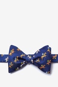 Win, Place, Show Navy Blue Self-Tie Bow Tie Photo (0)