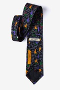 Wine Grapes Navy Blue Tie Photo (1)