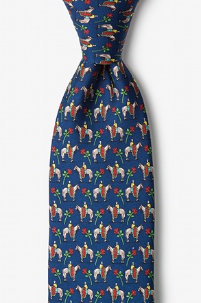 Winner's Circle Navy Blue Tie