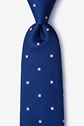 Wooley Navy Blue Extra Long Tie Photo (0)