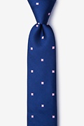 Wooley Navy Blue Skinny Tie Photo (0)