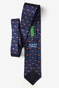 Yappy Howlidays Navy Blue Extra Long Tie Photo (2)