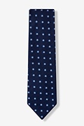 Navy Blue and Blue Catania Floral Tie Photo (1)