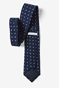 Navy Blue and Blue Catania Floral Tie Photo (2)