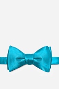 Neon Blue (Electric Blue) Self-Tie Bow Tie Photo (0)