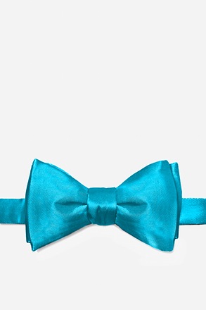 _Neon Blue (Electric Blue) Self-Tie Bow Tie_
