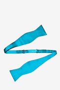 Neon Blue (Electric Blue) Self-Tie Bow Tie Photo (1)