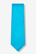 Neon Blue Extra Long Tie Photo (1)