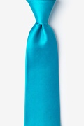 Neon Blue Extra Long Tie Photo (0)