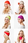 Basic Stretchy Neon Yellow Headband Photo (5)