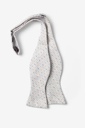 Off White Pennington Dash Self-Tie Bow Tie Photo (1)