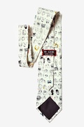 Rage Face Off White Extra Long Tie Photo (2)