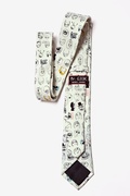 Rage Face Off White Skinny Tie Photo (1)