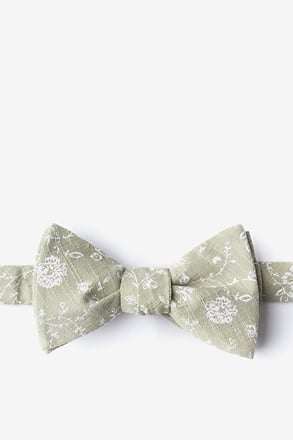 Bexley Olive Self-Tie Bow Tie