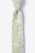 Bexley Olive Skinny Tie Photo (0)