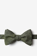 Kirkland Olive Self-Tie Bow Tie Photo (0)